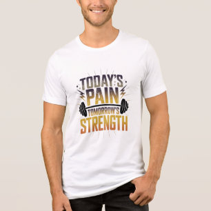 VANDAAGSE PIJN MORGEN'S KRACHT Motivational D05 Tri-Blend Shirt