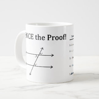 Vandaar het bewijs grote koffiekop