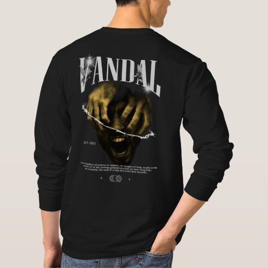 Vandal Modern Streetwear T-shirt (Achterkant)