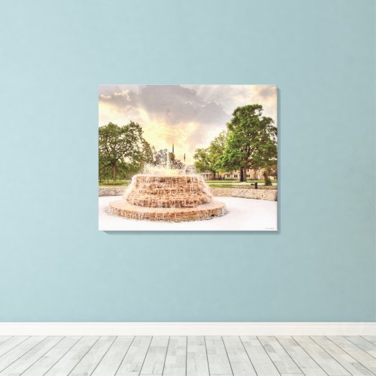 Vander Veer Park Davenport Iowa Canvas (Insitu (Houten vloer))