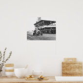 Vanderbilt Cup-autorace, 1908. Oude foto Poster (Keuken)