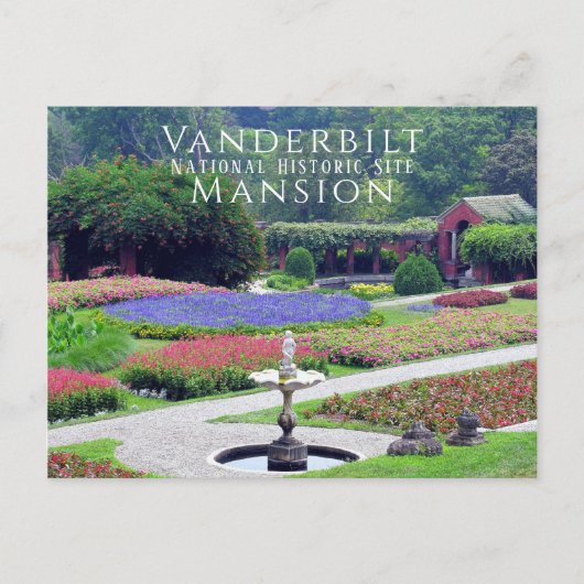 Vanderbilt Mansion Formal Gardens, Hyde Park, NY Briefkaart (Voorkant)