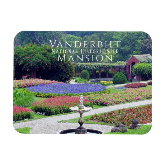 Vanderbilt Mansion Formele Tuinen, Hyde Park, NY Magneet (Horizontaal)