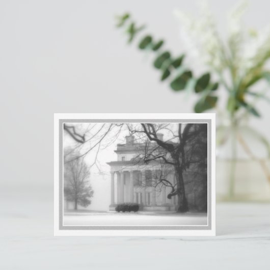Vanderbilt Mansion in Winter Briefkaart (Staand voorkant)