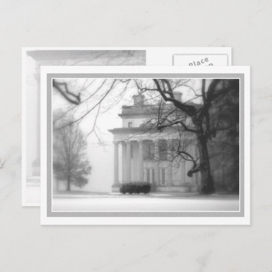 Vanderbilt Mansion in Winter Briefkaart (Voorkant / Achterkant)