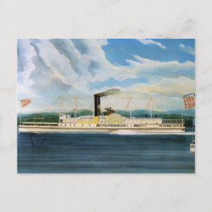 Vanderbilt stoomboot 1847 briefkaart