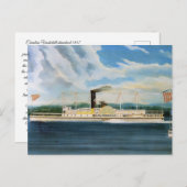 Vanderbilt stoomboot 1847 briefkaart (Voorkant / Achterkant)