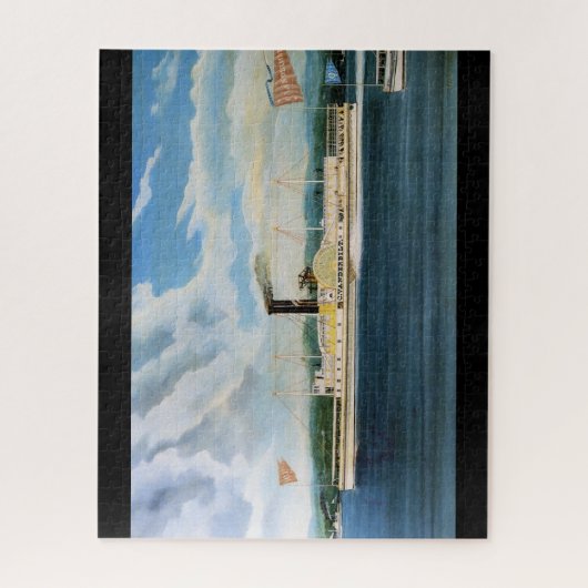 Vanderbilt stoomboot 1847 legpuzzel (Verticaal)