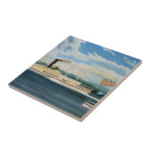 Vanderbilt stoomboot 1847 tegeltje (Zijkant)