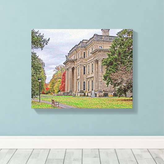 Vanderbuilt Mansion Canvas Afdruk (Insitu (Houten vloer))