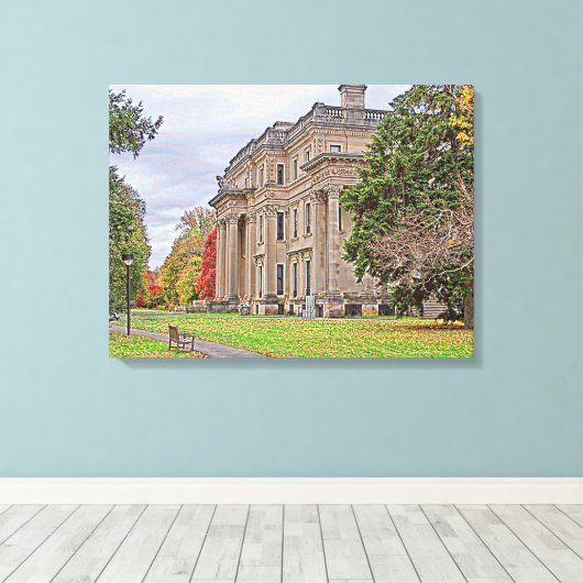 Vanderbuilt Mansion Canvas Afdruk (Insitu (Houten vloer))