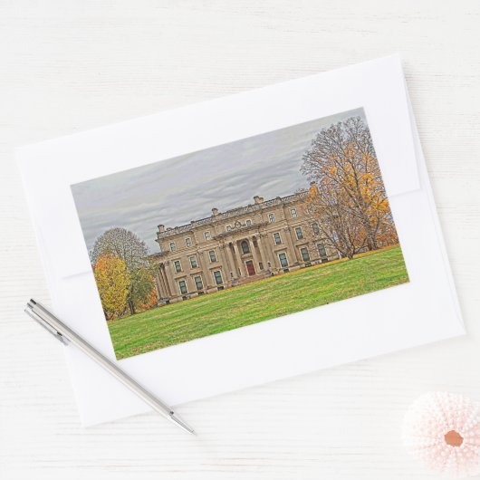 Vanderbuilt Mansion Rechthoekige Sticker (Envelop)
