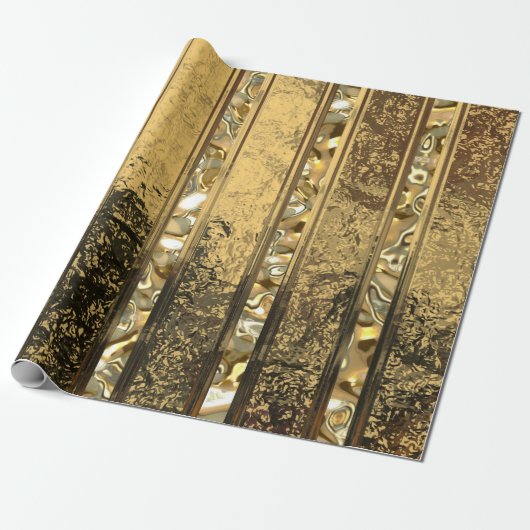 Vanderush Elegant Gold Cadeaupapier (Uitgerold)