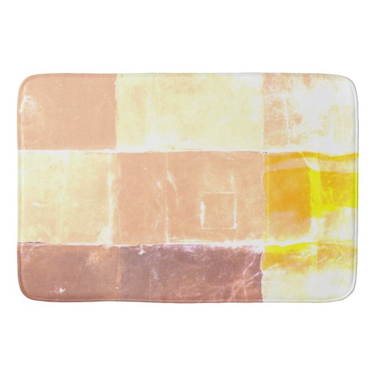 Vandretti Gele zachte kleuren Badmat (Voorkant)