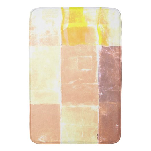 Vandretti Gele zachte kleuren Badmat (Voorkant Verticaal)