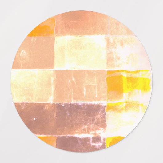 Vandretti Gele zachte kleuren Labels (Design 1)