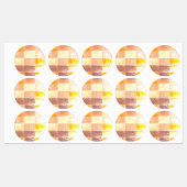 Vandretti Gele zachte kleuren Labels (Vel)