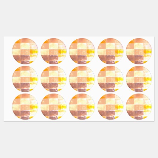 Vandretti Gele zachte kleuren Labels (Vel)