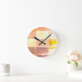 Vandretti Gele zachte kleuren Ronde Klok (Huis)