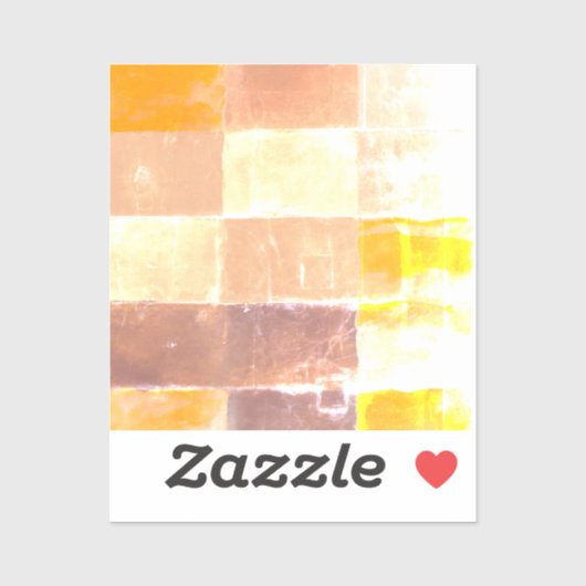 Vandretti Gele zachte kleuren Sticker (Vel)