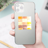 Vandretti Gele zachte kleuren Sticker (Telefoon)