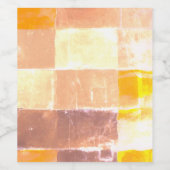 Vandretti Gele zachte kleuren Wijn Etiket (Enkel label)