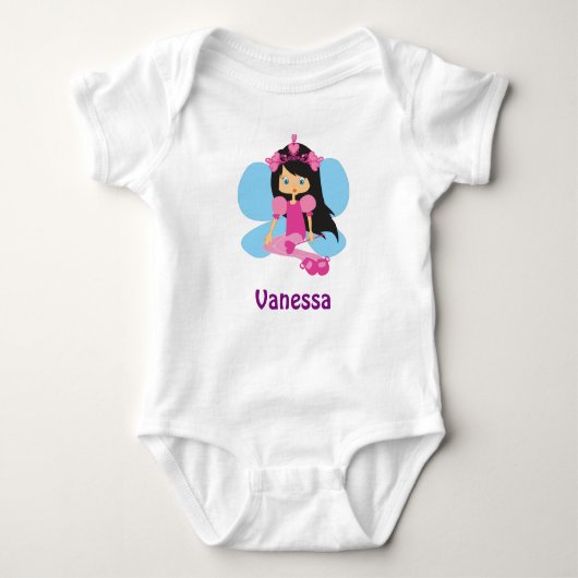 VANESSA baby naam meisjes cadeau gepersonaliseerd Romper (Voorkant)