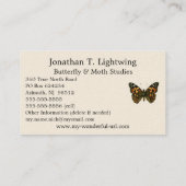 Vanessa cardui - The Painted Lady Butterfly Busine Visitekaartje (Achterkant)