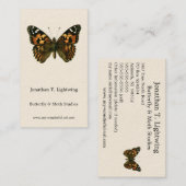 Vanessa cardui - The Painted Lady Butterfly Busine Visitekaartje (Voorkant / Achterkant)