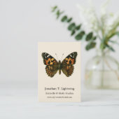 Vanessa cardui - The Painted Lady Butterfly Busine Visitekaartje (Staand voorkant)