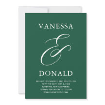 Vanessa Emerald Green Moderne bruiloft
