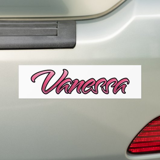 Vanessa faded pink Aufkleber Sticker (Op auto)