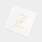 Vanessa Modern Wedding Folie Servetten (Links)
