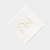 Vanessa Modern Wedding Folie Servetten (Rechts)