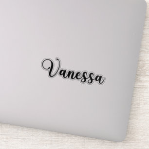Vanessa Naam - Handgeschreven kalligrafie Sticker