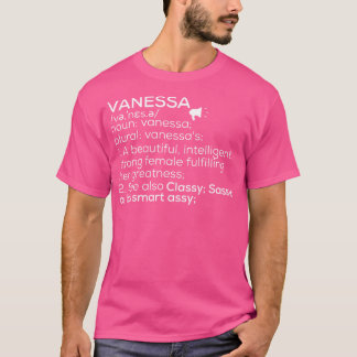 Vanessa Naam Vanessa Definitie Vanessa Vrouw Naam T-shirt