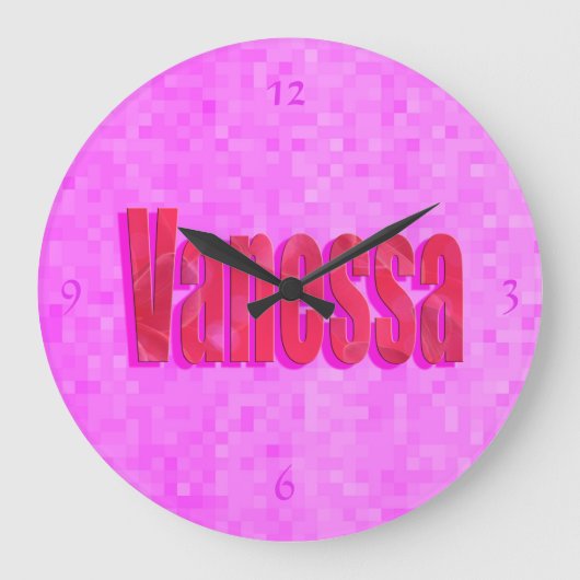 Vanessa Name Logo, Grote Klok (Voorkant)
