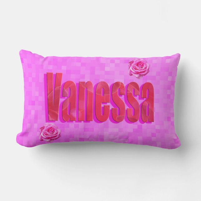 Vanessa Name Logo, Kussen (Voorkant)
