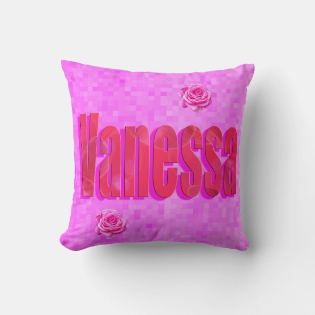 Vanessa Name Logo, Kussen (Voorkant)