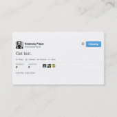 Vanessa Place Visitekaartjes "Get Lost" (Voorkant)