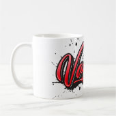 Vanessa red Heart Graffiti Tasse Kaffeetasse Koffiemok (Links)