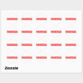 Vanessa Stamp Ronde Sticker (Vel)