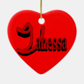 Vanessa-versiering Keramisch Ornament (Achterkant)