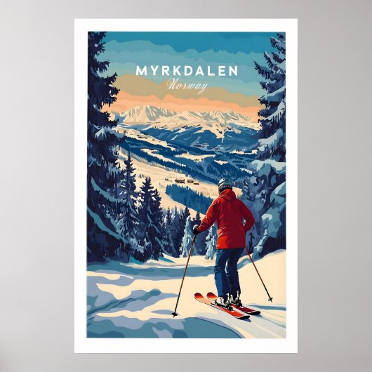 Vang Avontuur met Myrkdalen Ski Poster 1 (Voorkant)