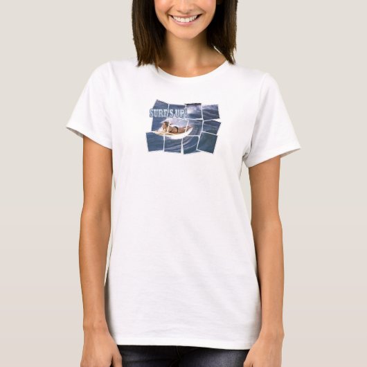 Vang de golf!  Surf is omhoog! T-shirt (Voorkant)
