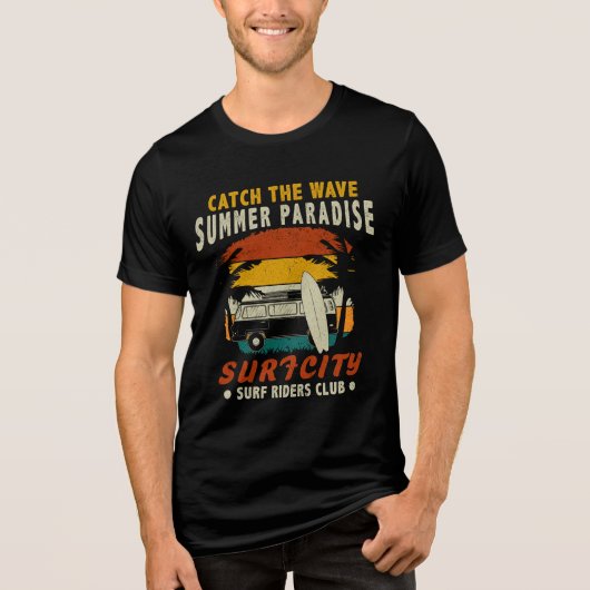 Vang de golf van het zomerparadijs Tri-Blend shirt (Voorkant)
