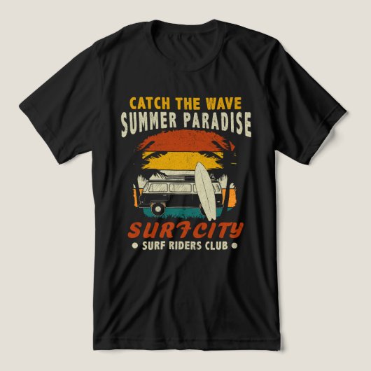 Vang de golf van het zomerparadijs Tri-Blend shirt (Design voorkant)