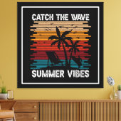 Vang de golf zomer vibes-43435 canvas afdruk (Insitu (Woonkamer))