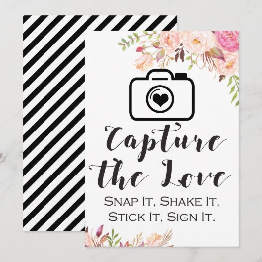 Vang de grootte van het 5 x 7" Liefde Sign. Kaart (Voorkant / Achterkant)