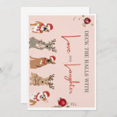 Vang de Kerstvreugde met een Kerstkaart Kaart (Voorkant / Achterkant)